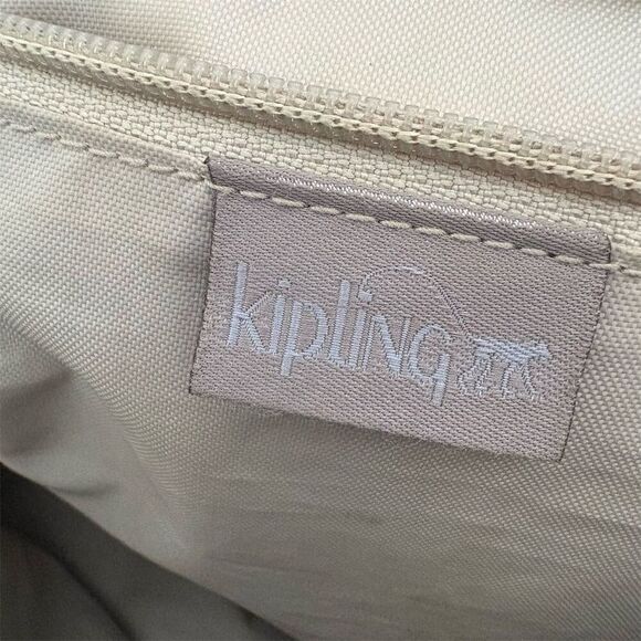 Kipling Angela Metallic Pewter Crossbody Handbag Adjustable Strap - Picture 3 of 10